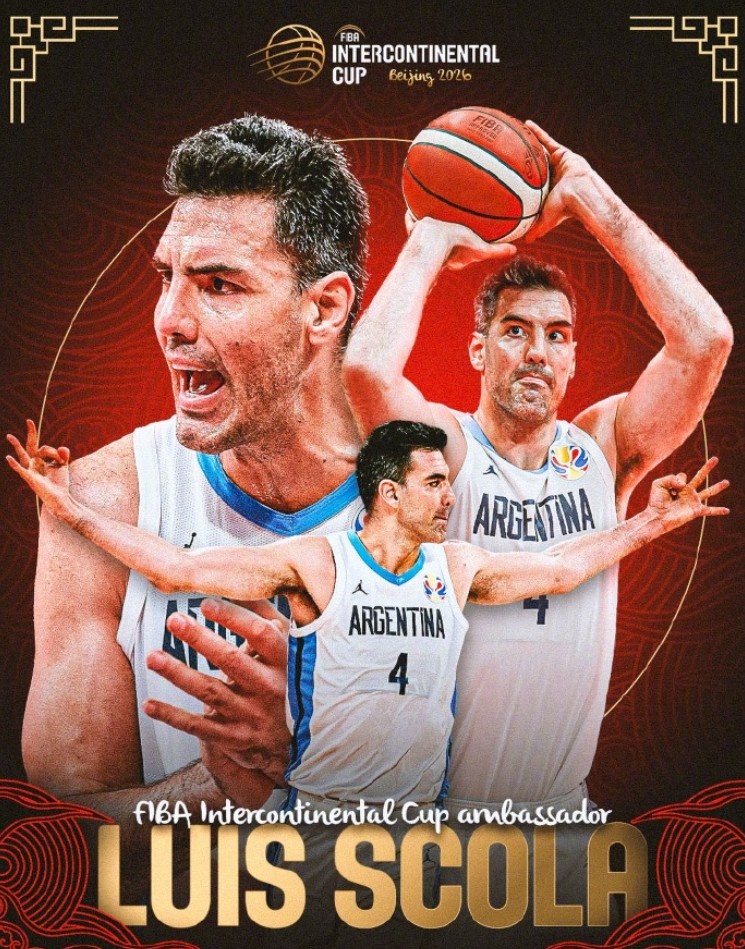 FIBA官方:阿根廷传奇球星斯科拉出任2026洲际杯官方大使